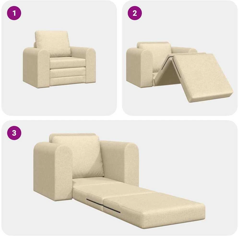 Sofa lova Kreminė 98 x 71 x 83 cm audinys