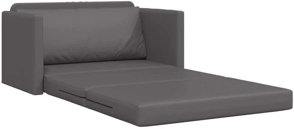 Sofa lova Pilka 124 x 71 x 78 cm Dirbtinė Oda