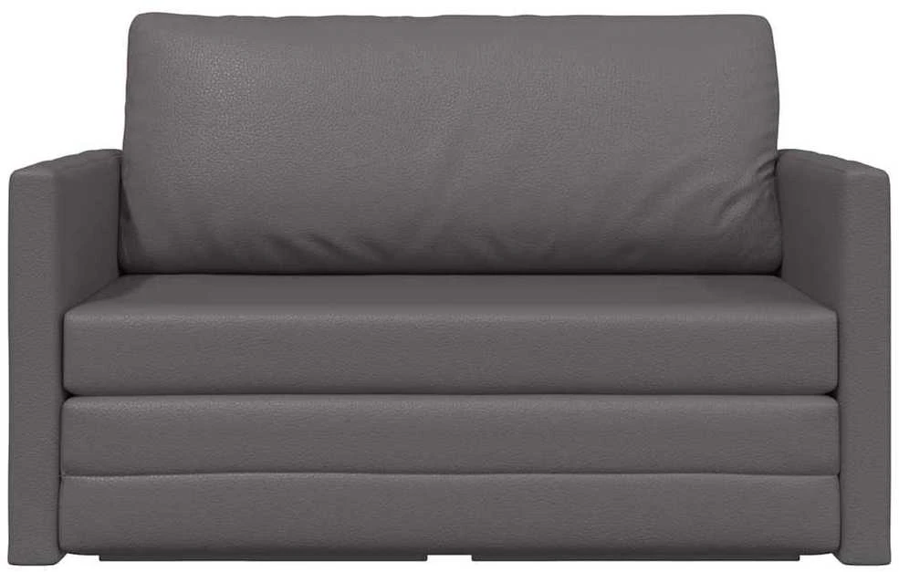 Sofa lova Pilka 124 x 71 x 78 cm Dirbtinė Oda