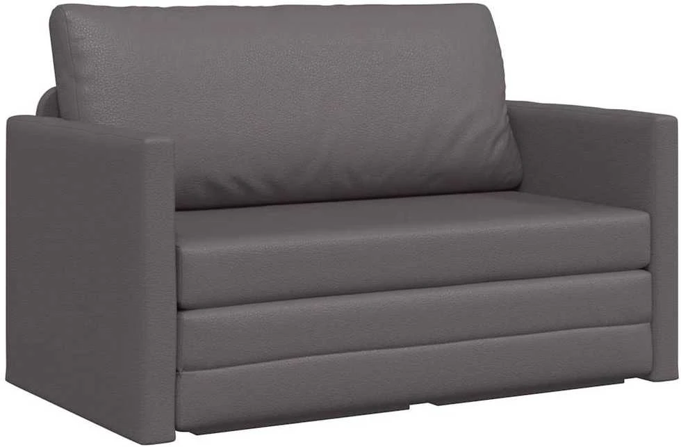 Sofa lova Pilka 124 x 71 x 78 cm Dirbtinė Oda