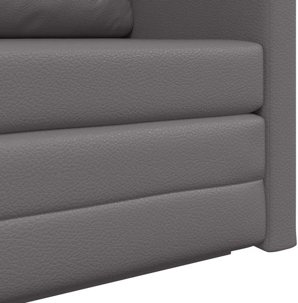 Sofa lova Pilka 124 x 71 x 78 cm Dirbtinė Oda