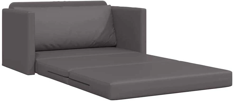 Sofa lova Pilka 124 x 71 x 78 cm Dirbtinė Oda