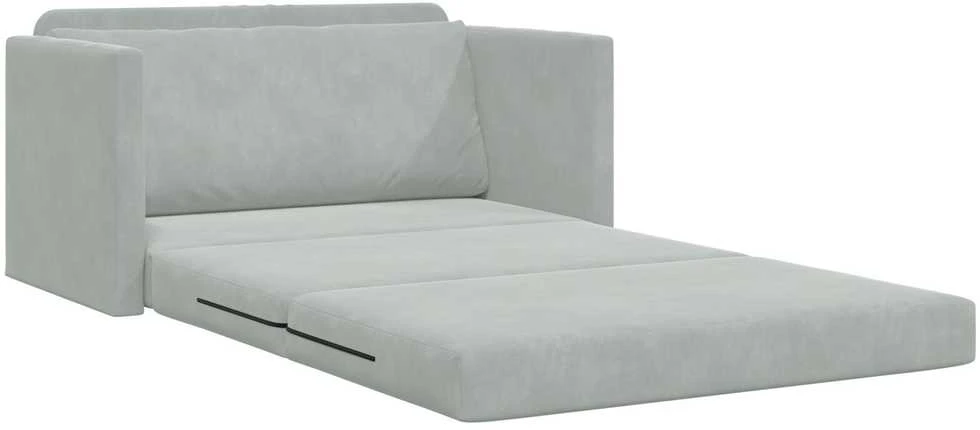 Sofa lova Šviesiai pilka 124 x 71 x 78 cm Aksomas
