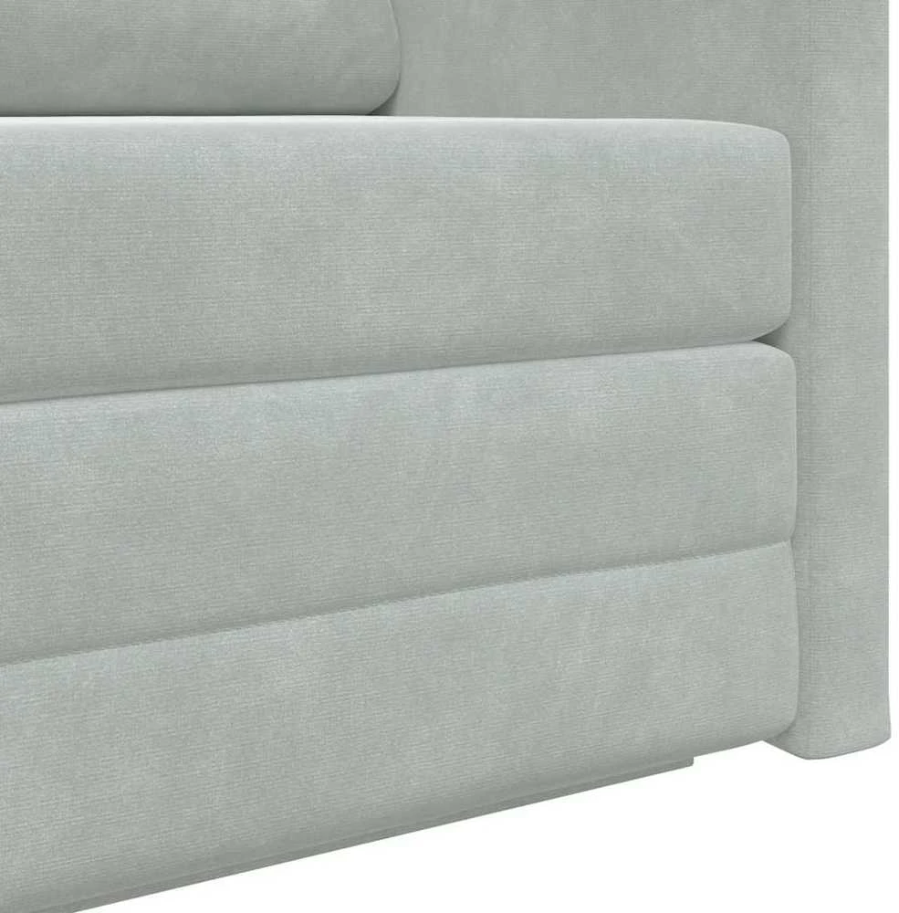 Sofa lova Šviesiai pilka 124 x 71 x 78 cm Aksomas