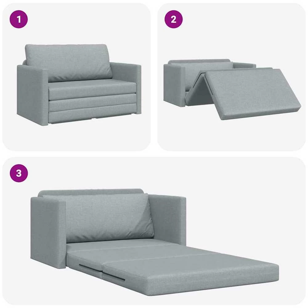Sofa lova Šviesiai pilka 124 x 71 x 78 cm audinys