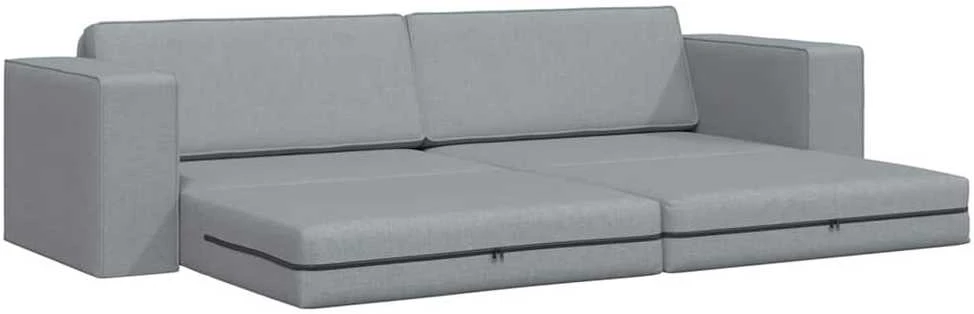 Sofa lova Šviesiai pilka 245 x 78 x 77 cm audinys