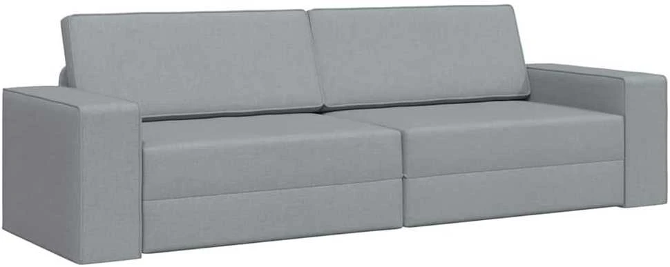 Sofa lova Šviesiai pilka 245 x 78 x 77 cm audinys