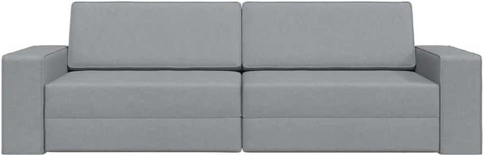 Sofa lova Šviesiai pilka 245 x 78 x 77 cm audinys