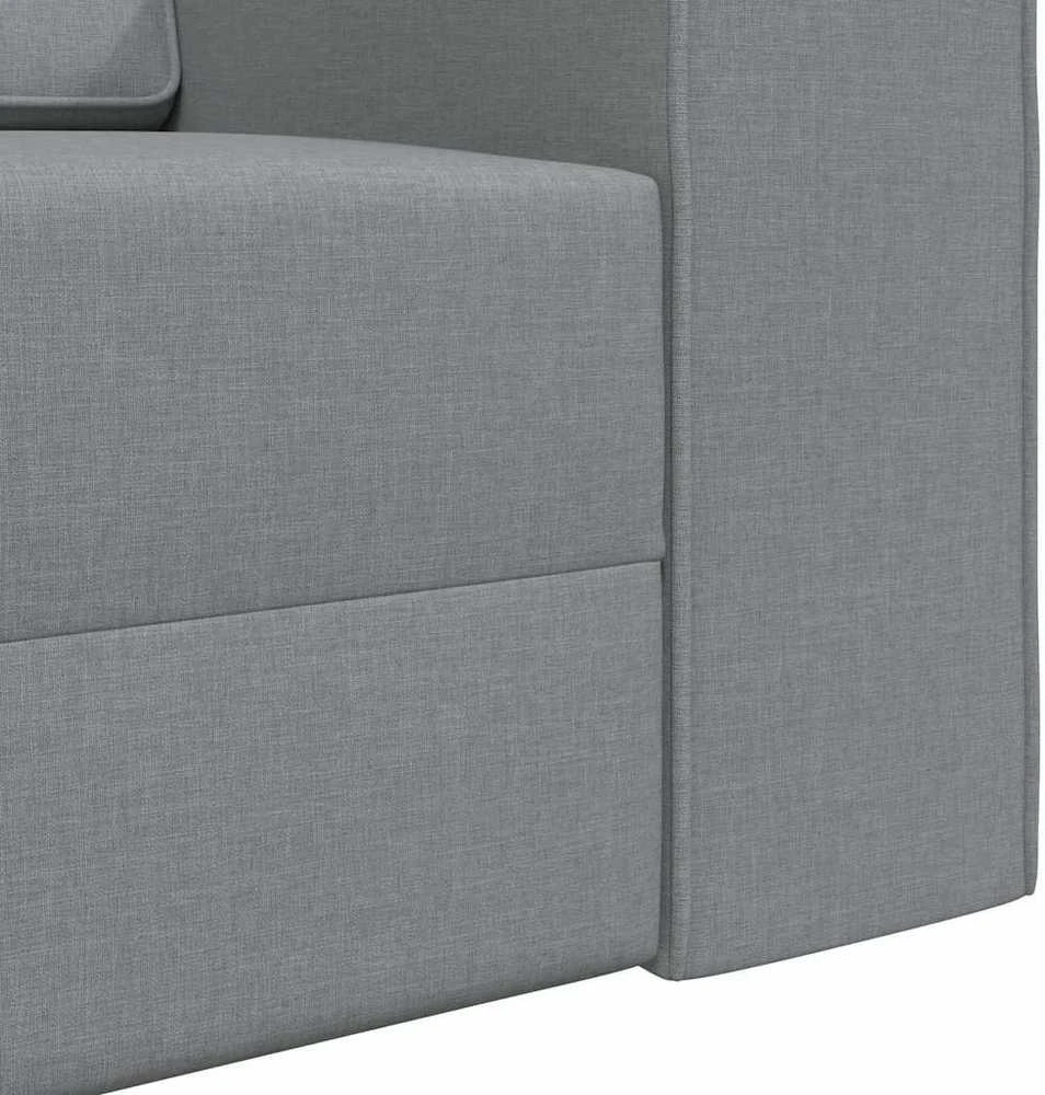 Sofa lova Šviesiai pilka 245 x 78 x 77 cm audinys