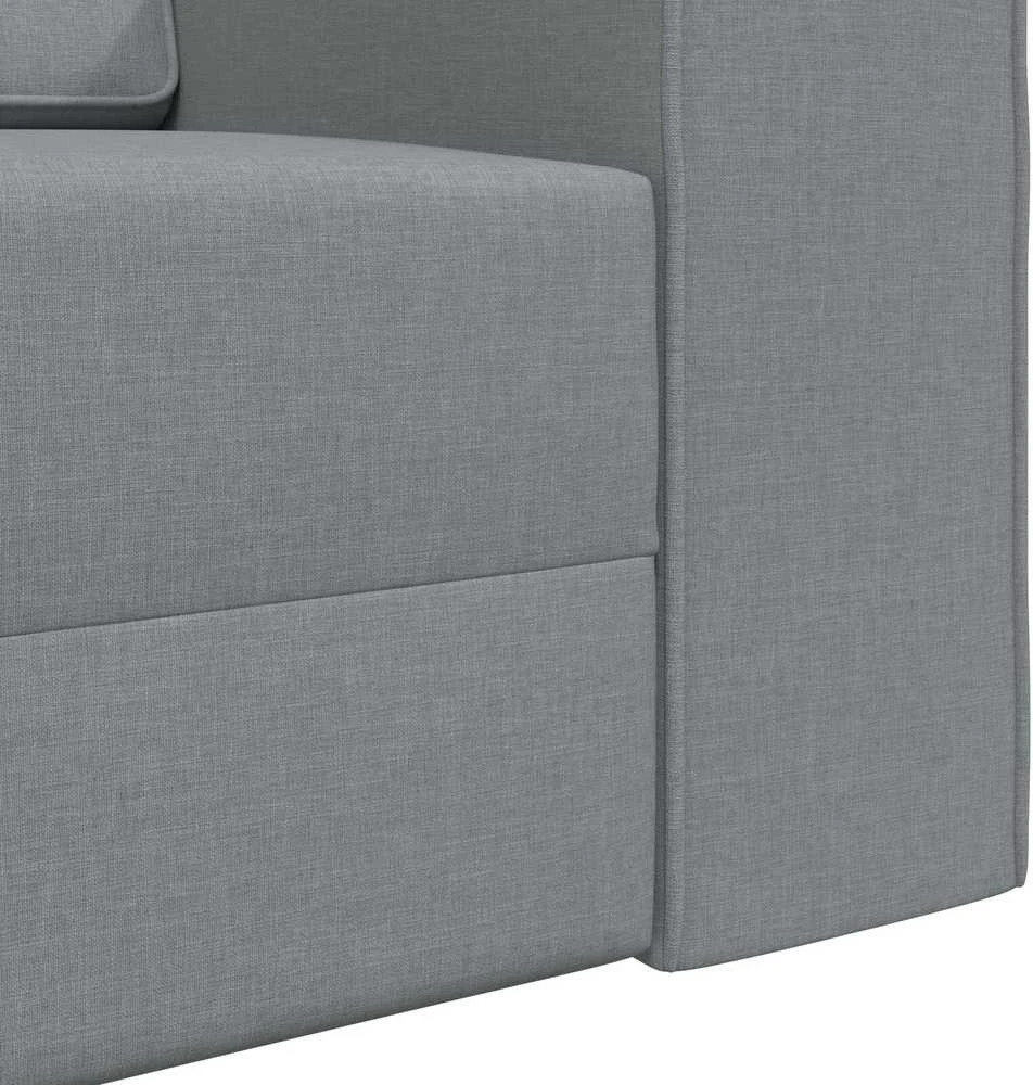 Sofa lova Šviesiai pilka 245 x 78 x 77 cm audinys