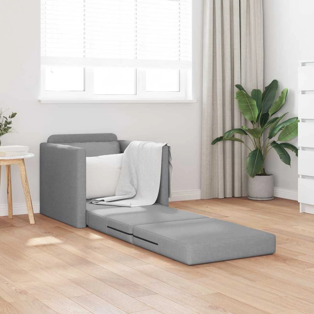 Sofa lova 60cm Šviesiai pilka audinys