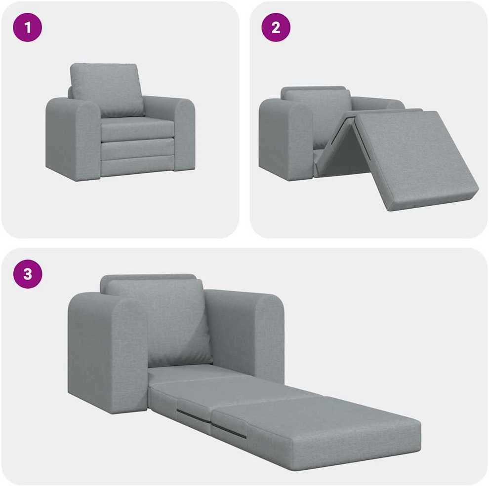 Sofa lova Šviesiai pilka 98 x 71 x 83 cm audinys