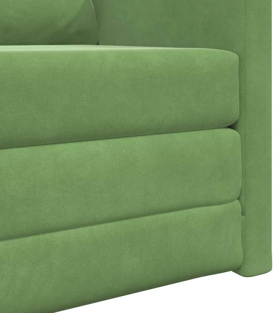 Sofa lova Šviesiai žalia 74 x 77 x 81 cm Aksomas