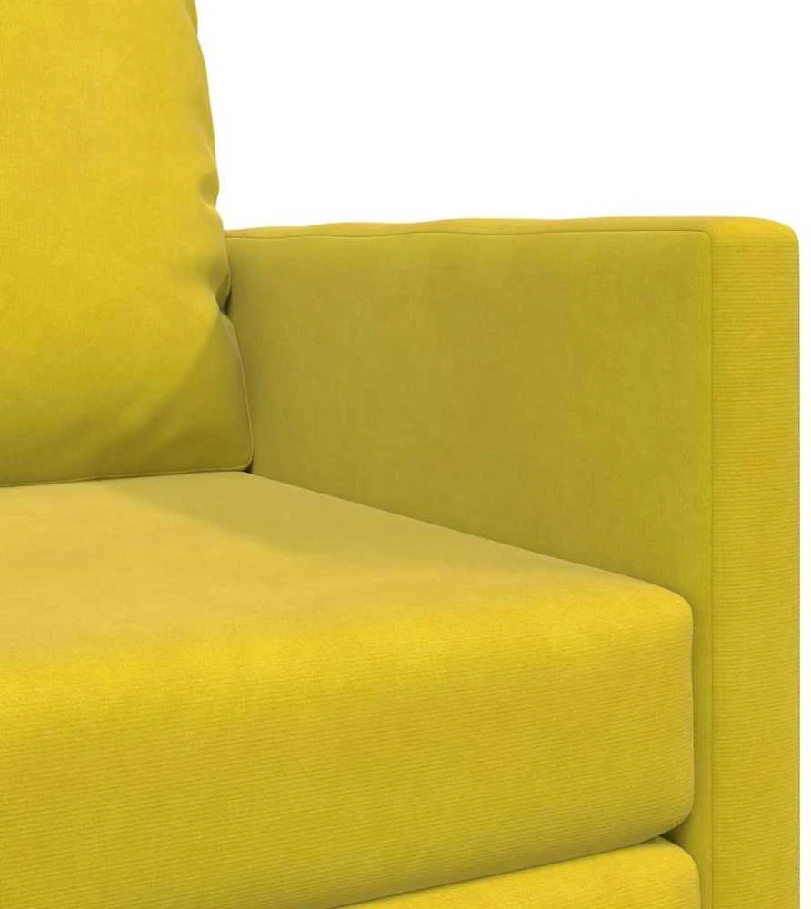 Sofa lova Tamsiai geltona 74 x 77 x 81 cm Aksomas