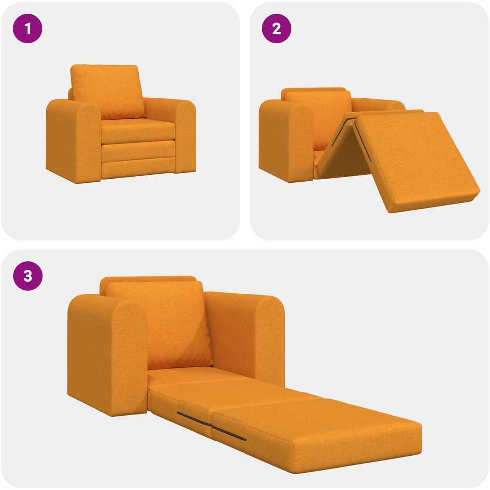 Sofa lova Tamsiai geltona 98 x 71 x 83 cm audinys