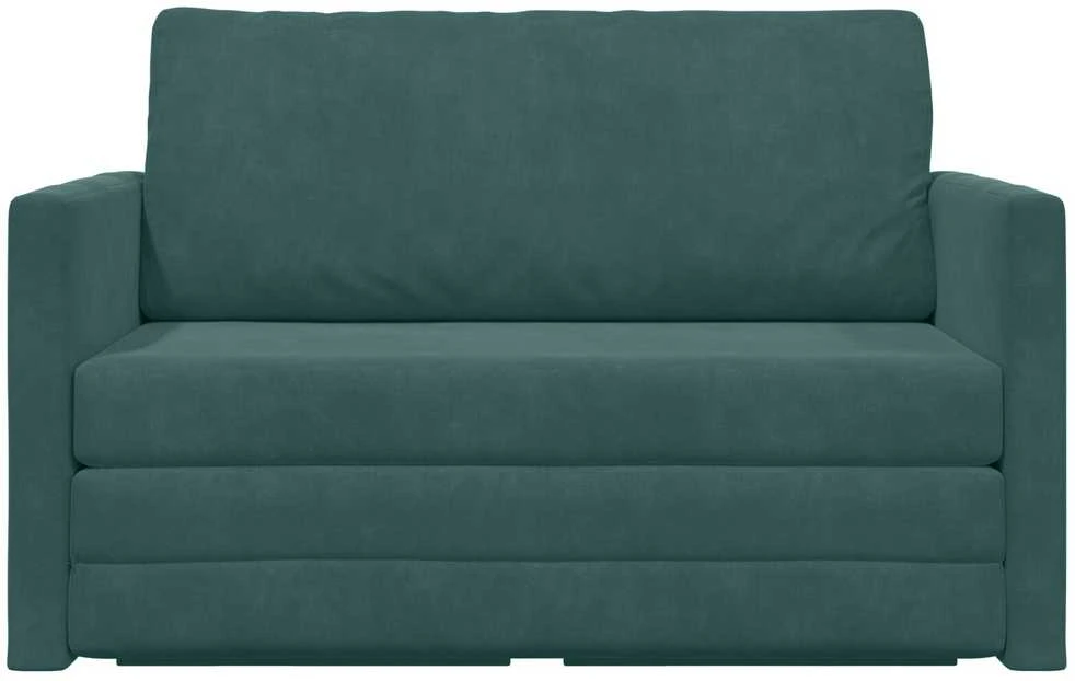Sofa lova Tamsiai žalia 124 x 71 x 78 cm Aksomas