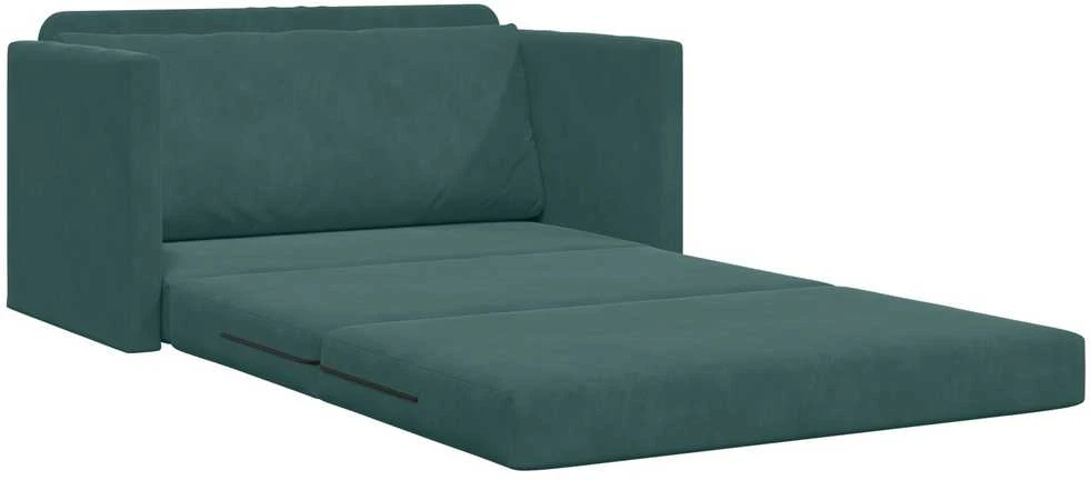 Sofa lova Tamsiai žalia 124 x 71 x 78 cm Aksomas