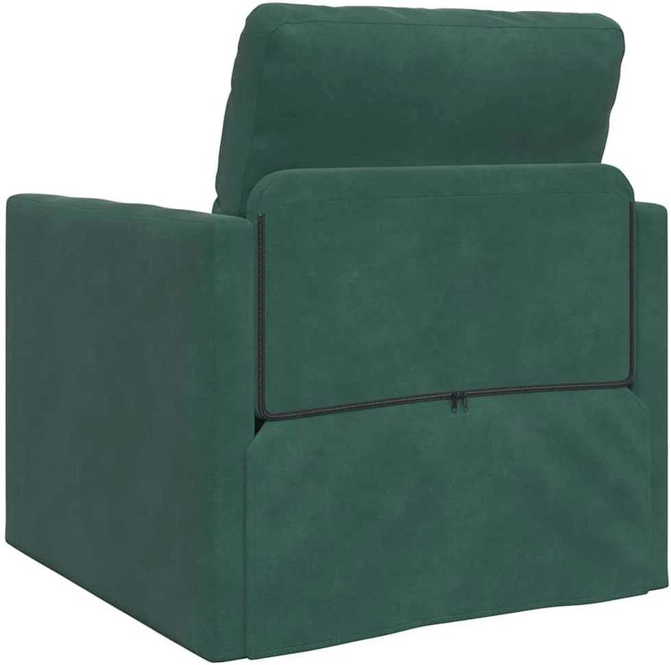 Sofa lova Tamsiai žalia 74 x 77 x 81 cm Aksomas