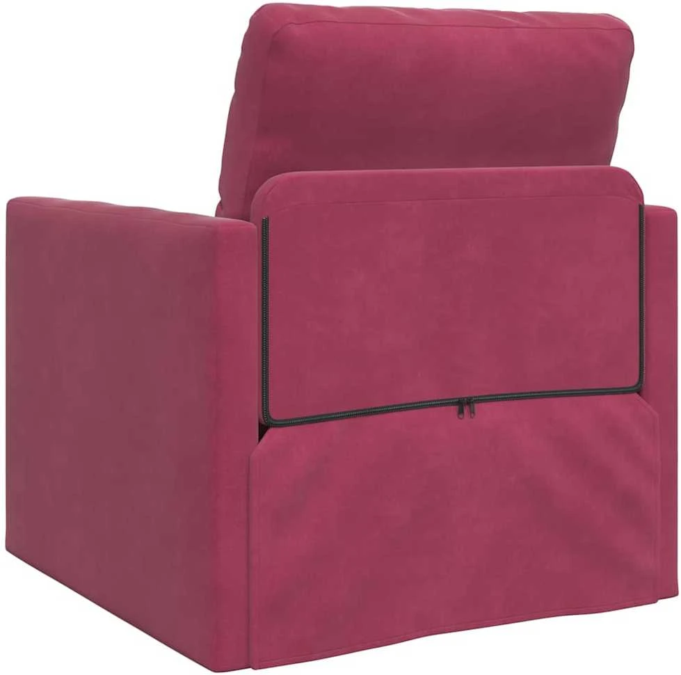 Sofa lova Vyno raudona 74 x 77 x 81 cm Aksomas