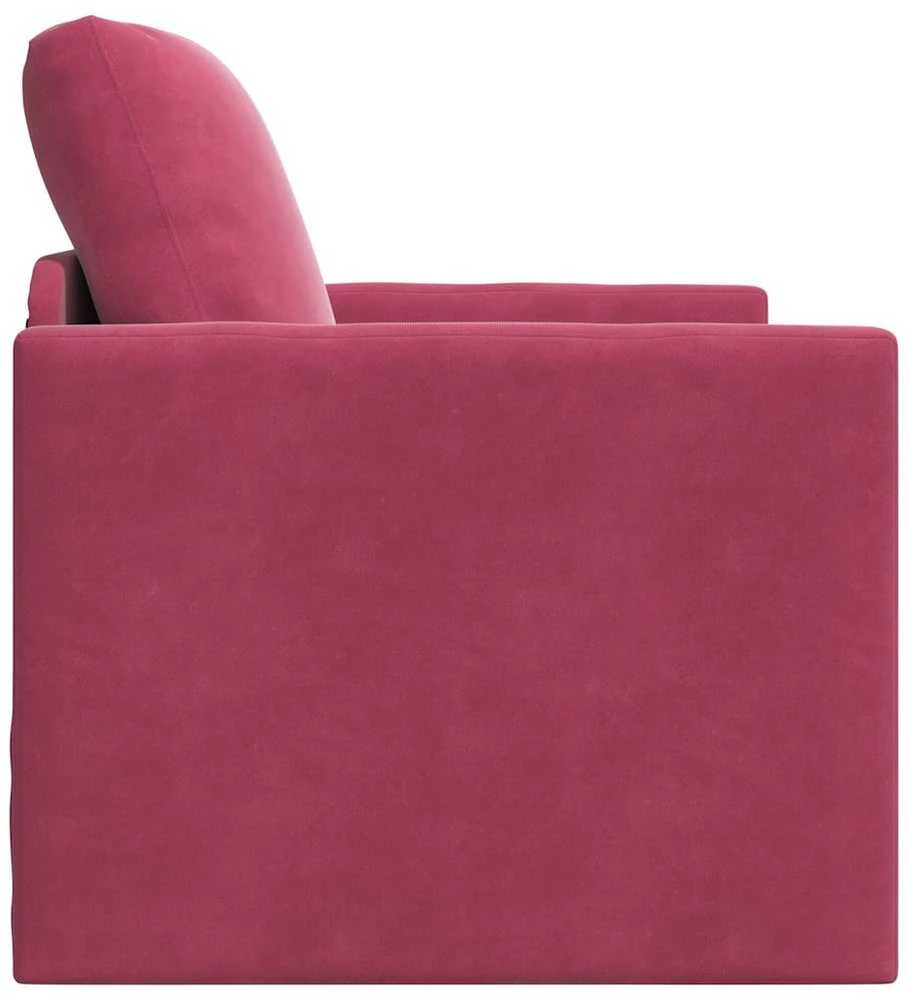 Sofa lova Vyno raudona 74 x 77 x 81 cm Aksomas