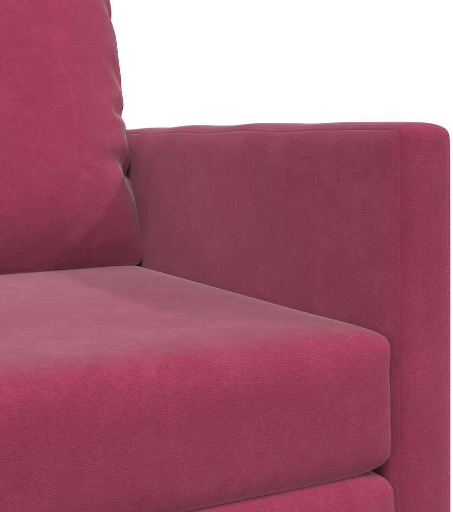 Sofa lova Vyno raudona 74 x 77 x 81 cm Aksomas
