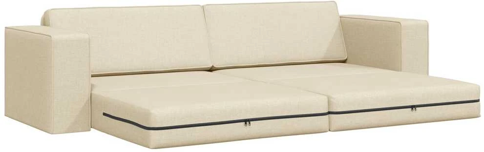 Sofa lova Kreminė 245 x 78 x 77 cm audinys