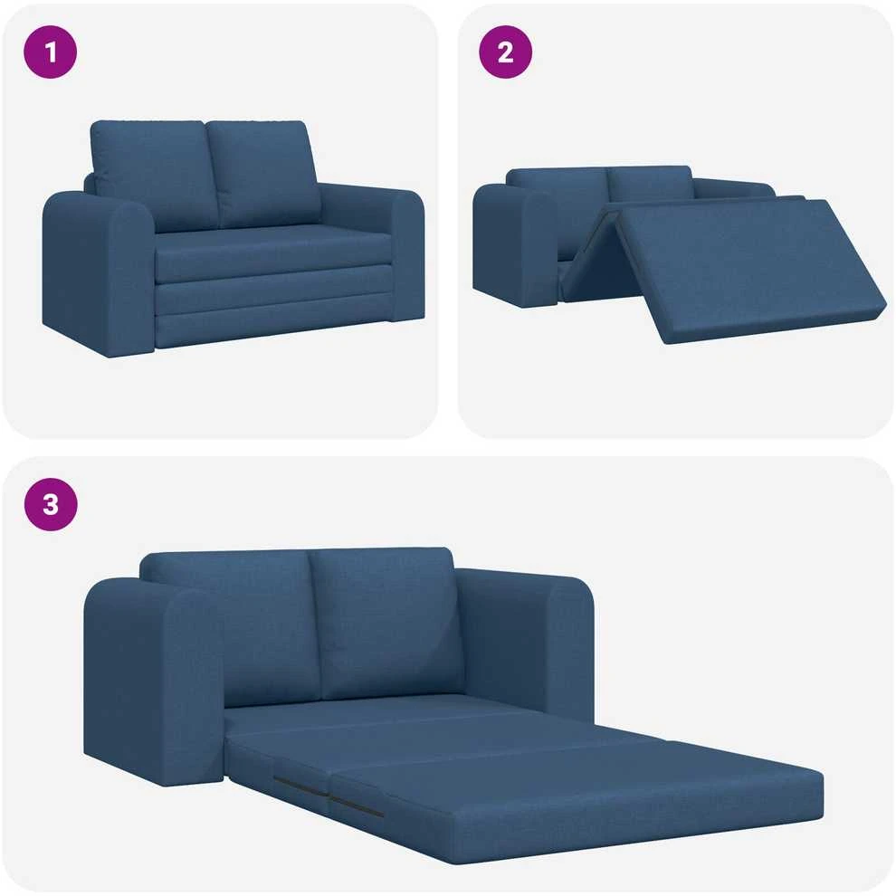 Sofa lova Mėlyna 148 x 71 x 83 cm audinys