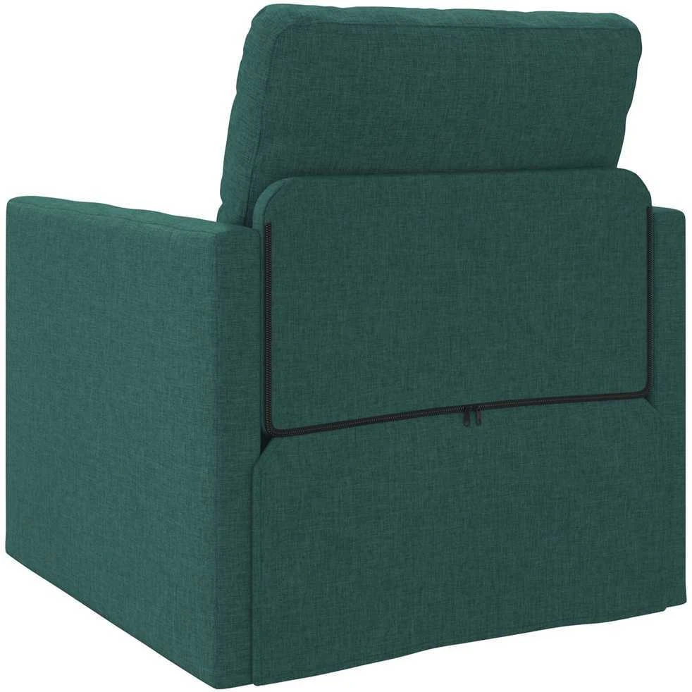 Sofa lova Tamsiai žalia 74 x 77 x 81 cm audinys