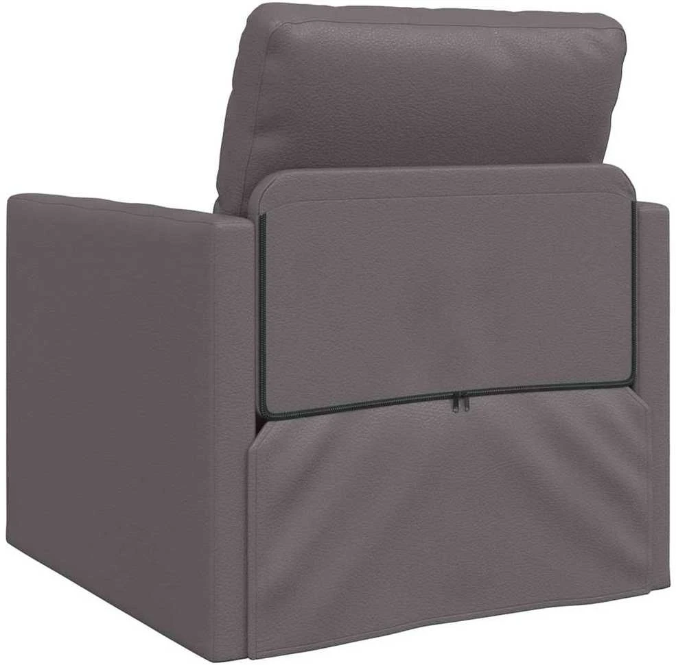 Sofa lova 60cm Pilka Dirbtinė Oda