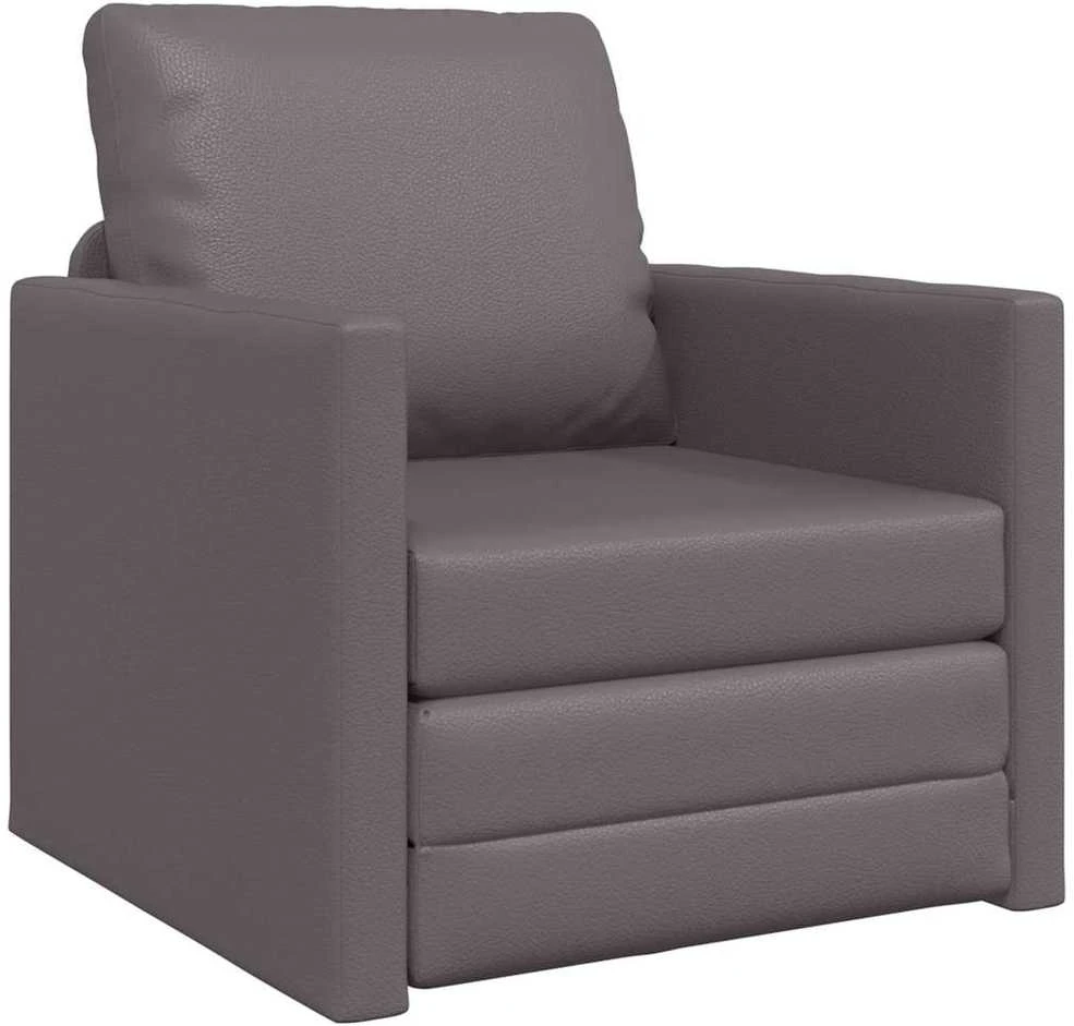 Sofa lova 60cm Pilka Dirbtinė Oda