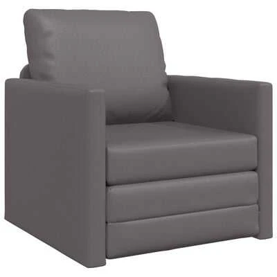 Sofa lova 60cm Pilka Dirbtinė Oda
