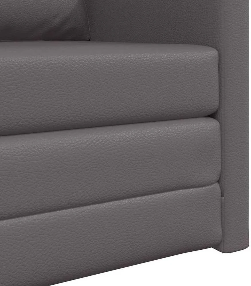 Sofa lova 60cm Pilka Dirbtinė Oda