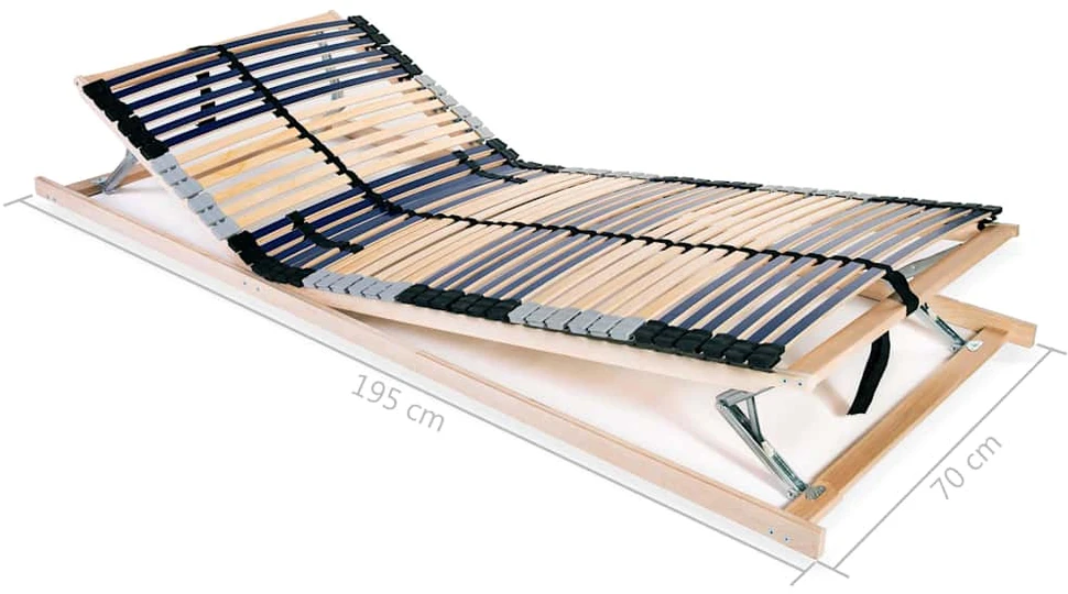 Grotelės lovoms su 42 lentjuostėmis, 2vnt., 70x200cm, 7 zonos