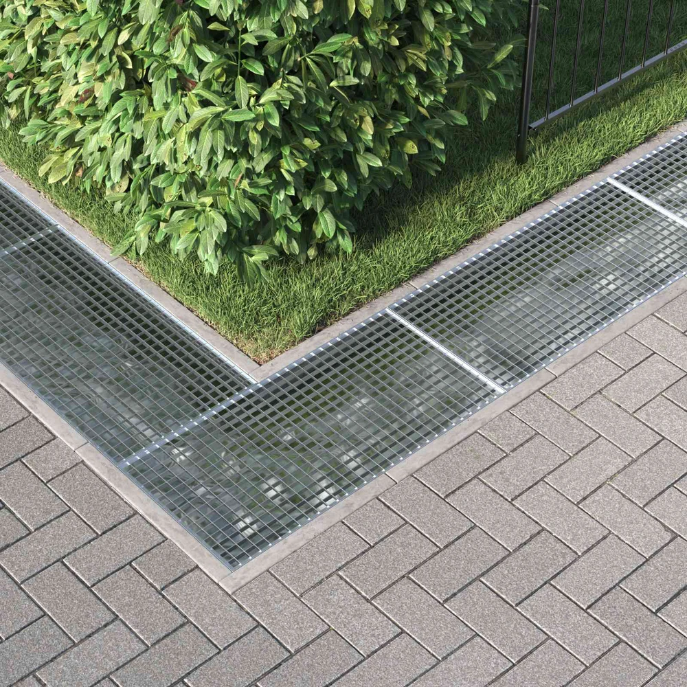 Grotelės Sidabrinė 100 x 50 x 2 cm Karštojo cinkavimo plienas
