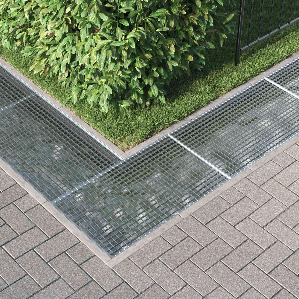Grotelės Sidabrinė 100 x 60 x 2 cm Karštojo cinkavimo plienas