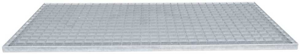 Grotelės Sidabrinė 100 x 50 x 2 cm Karštojo cinkavimo plienas