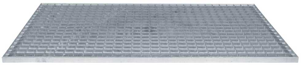 Grotelės Sidabrinė 100 x 60 x 2 cm Karštojo cinkavimo plienas