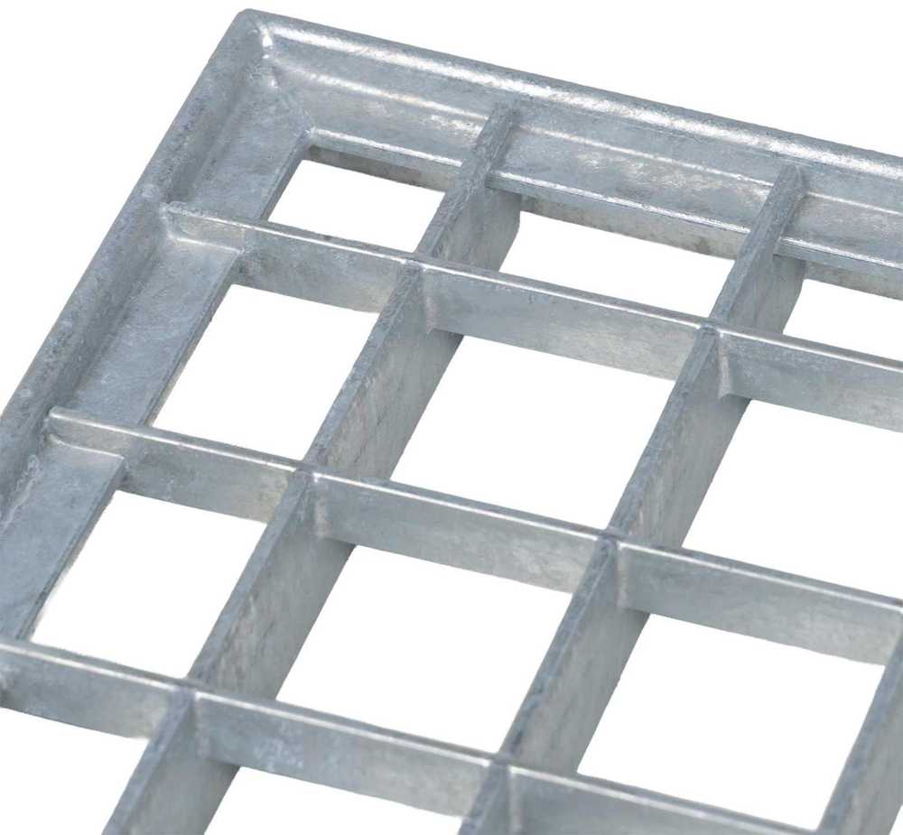 Grotelės Sidabrinė 100 x 60 x 2 cm Karštojo cinkavimo plienas