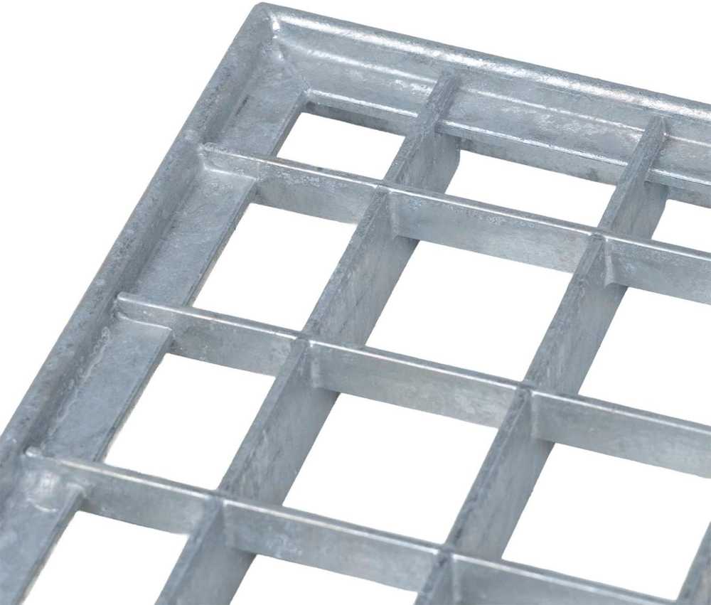 Grotelės Sidabrinė 80 x 40 x 2 cm Karštojo cinkavimo plienas