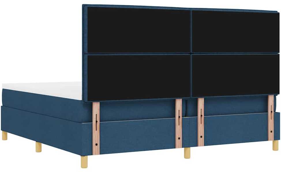 Kiemas lova su čiužiniu Mėlyna 200 x 200 cm audinys