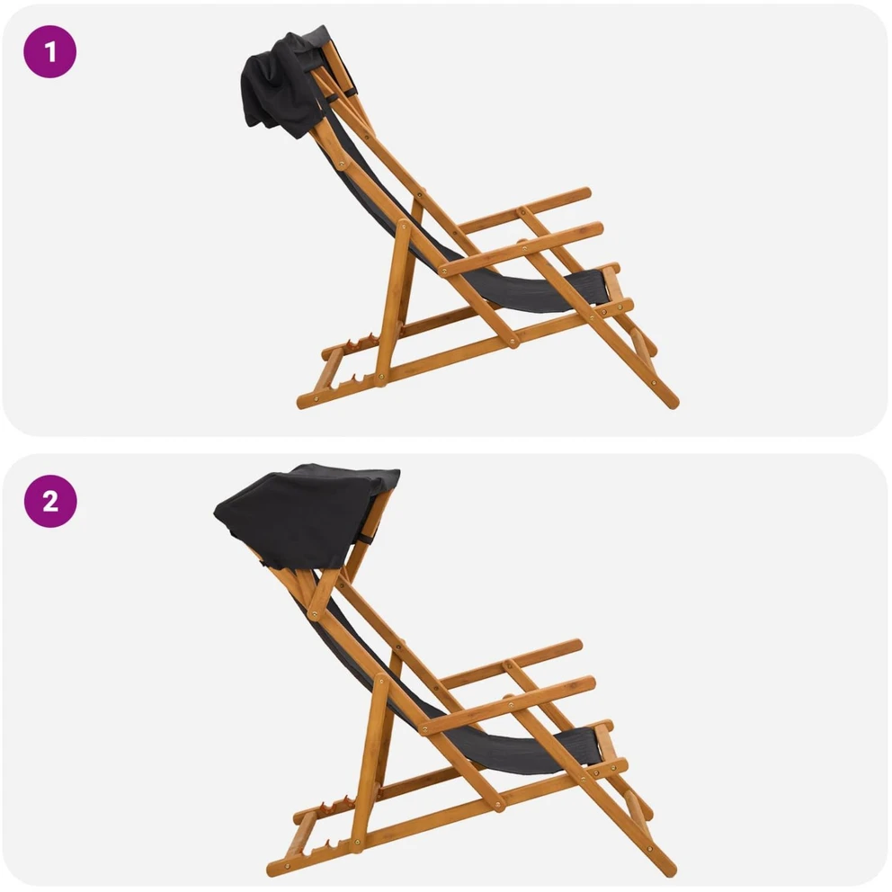 Gulintojas 2 pcs 3 Pozicija Kietas eukalipto medis Juoda