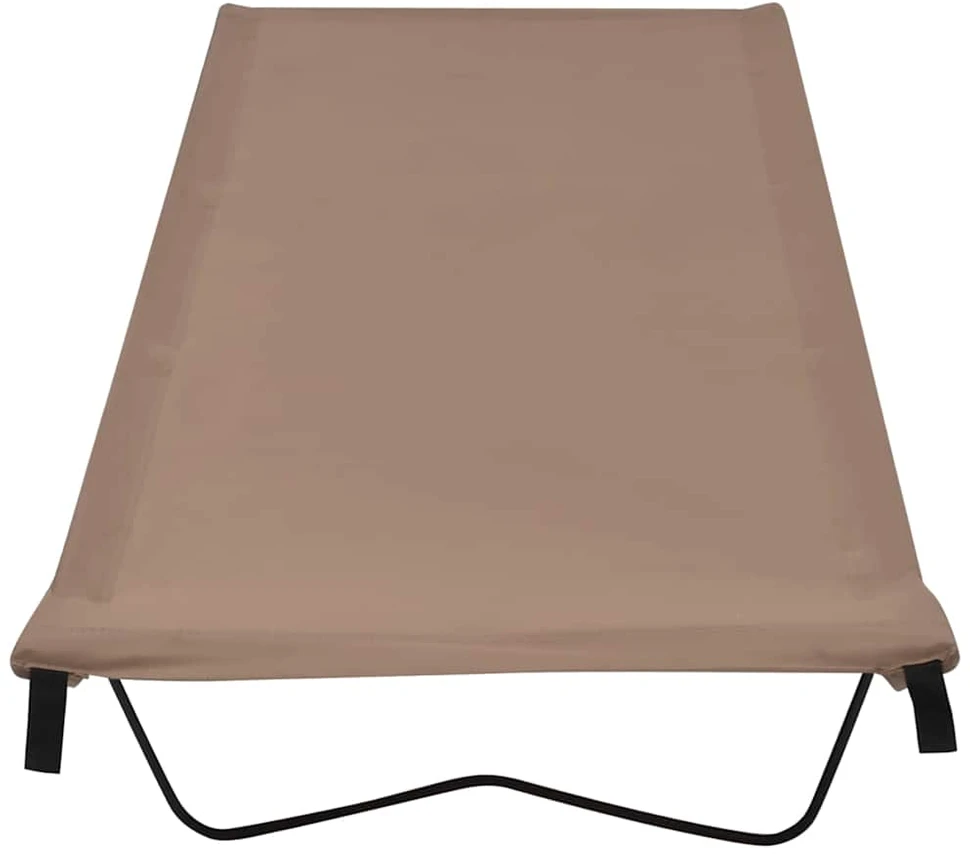 Gultai, 2vnt., taupe, 180x60x19cm, audinys ir plienas