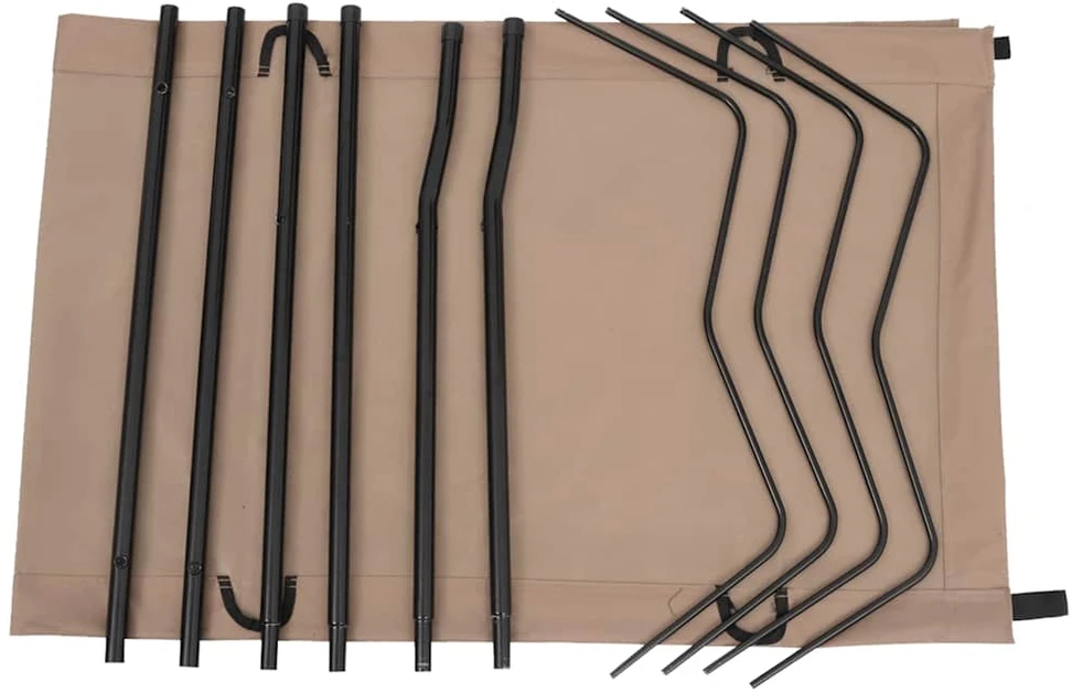 Gultai, 2vnt., taupe, 180x60x19cm, audinys ir plienas
