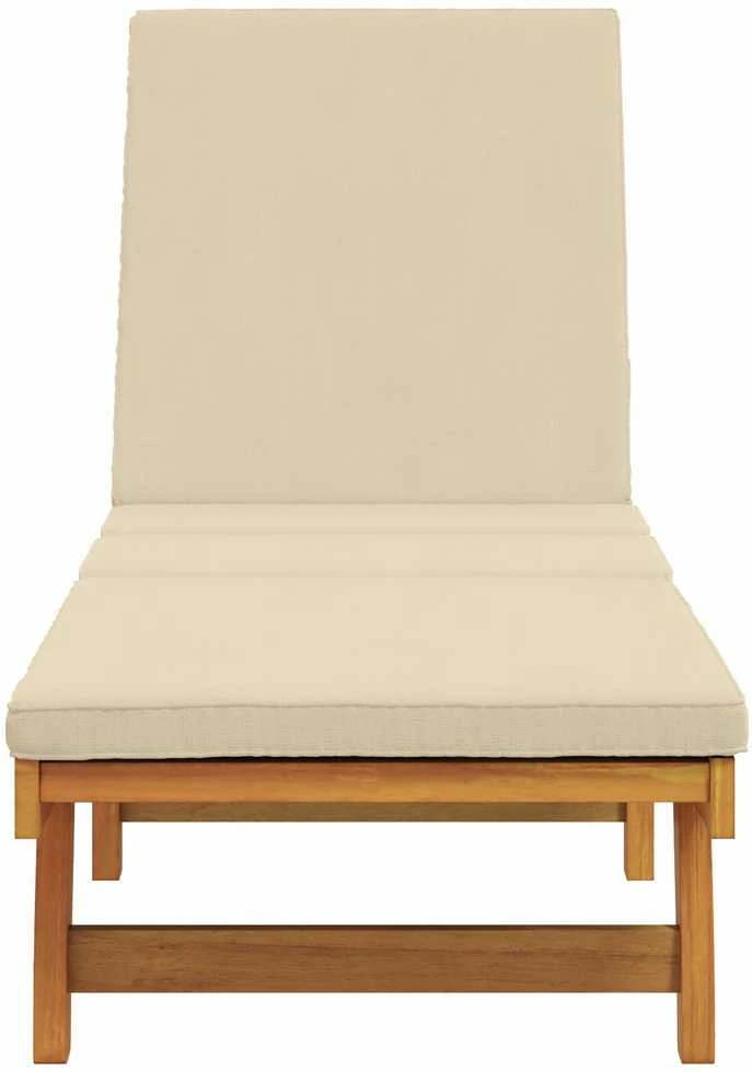 Saulės gultas Ruda 199 x 63 x 85 cm Kietos akacijos mediena