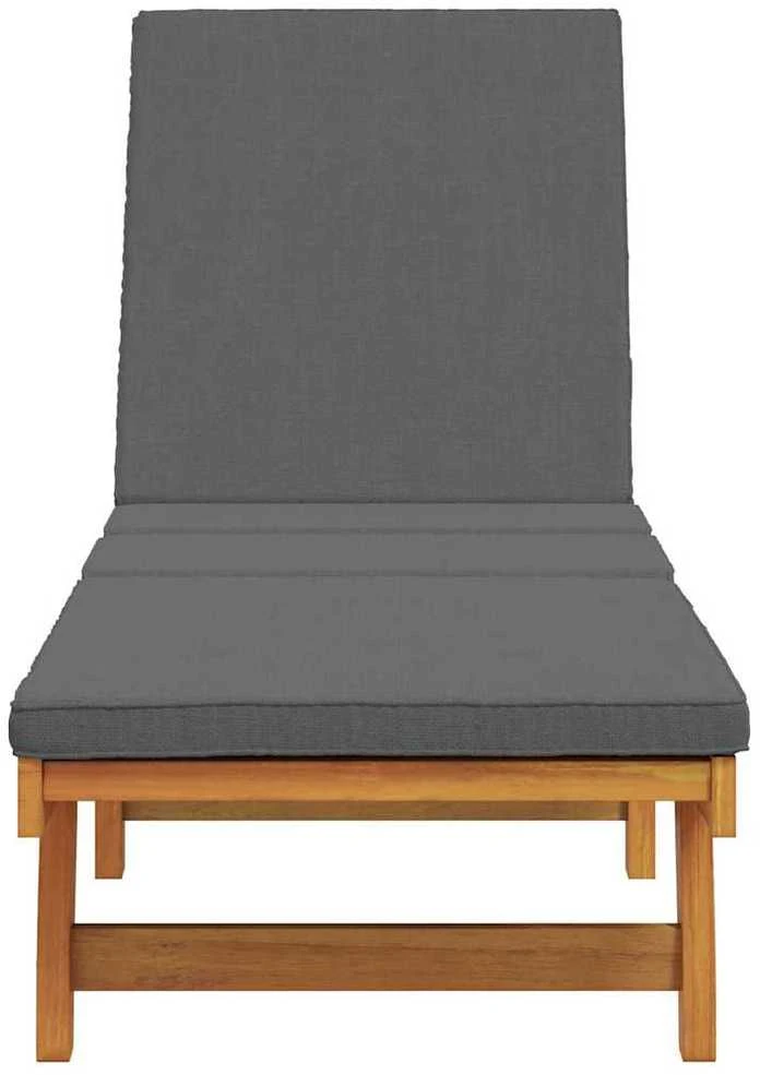 Saulės gultas Ruda 199 x 63 x 85 cm Kietos akacijos mediena