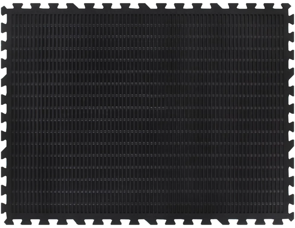 Guminė grindų plytelė, juodos spalvos, 90x120cm, 12mm