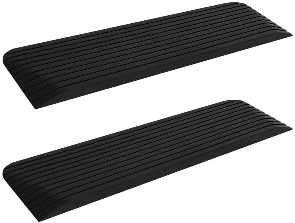 Guminės slenksčio rampos, 2vnt., 110x32x3,8cm