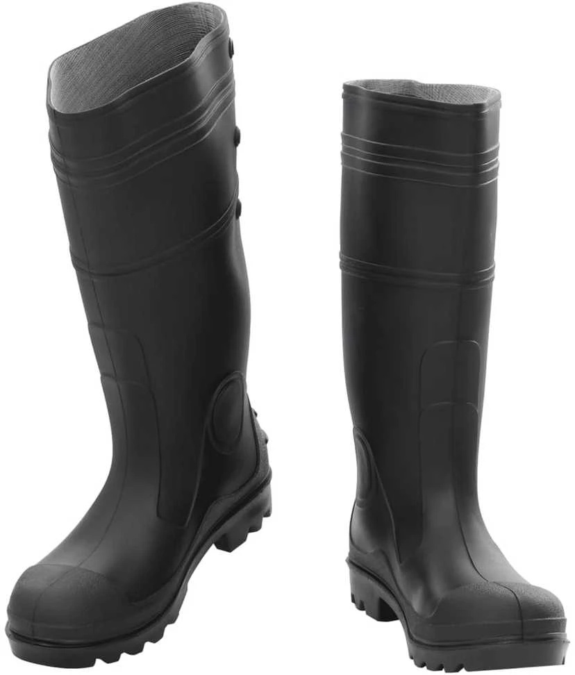 Guminiai batai, juodos spalvos, PVC, 38 dydžio
