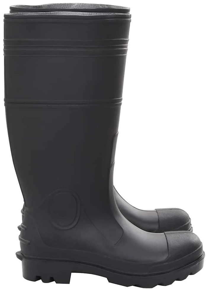 Guminiai batai, juodos spalvos, PVC, 40 dydžio