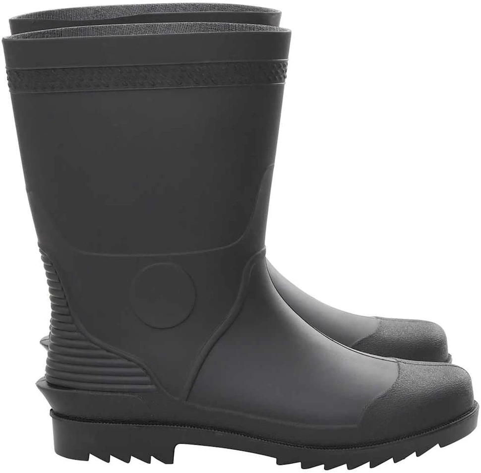 Guminiai batai, juodos spalvos, PVC, 45 dydžio